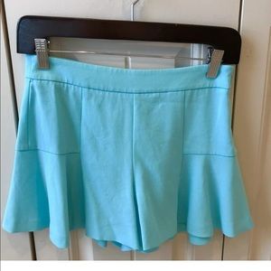 Marciano Turquoise Flared Mini Skirt Skort 0 XS